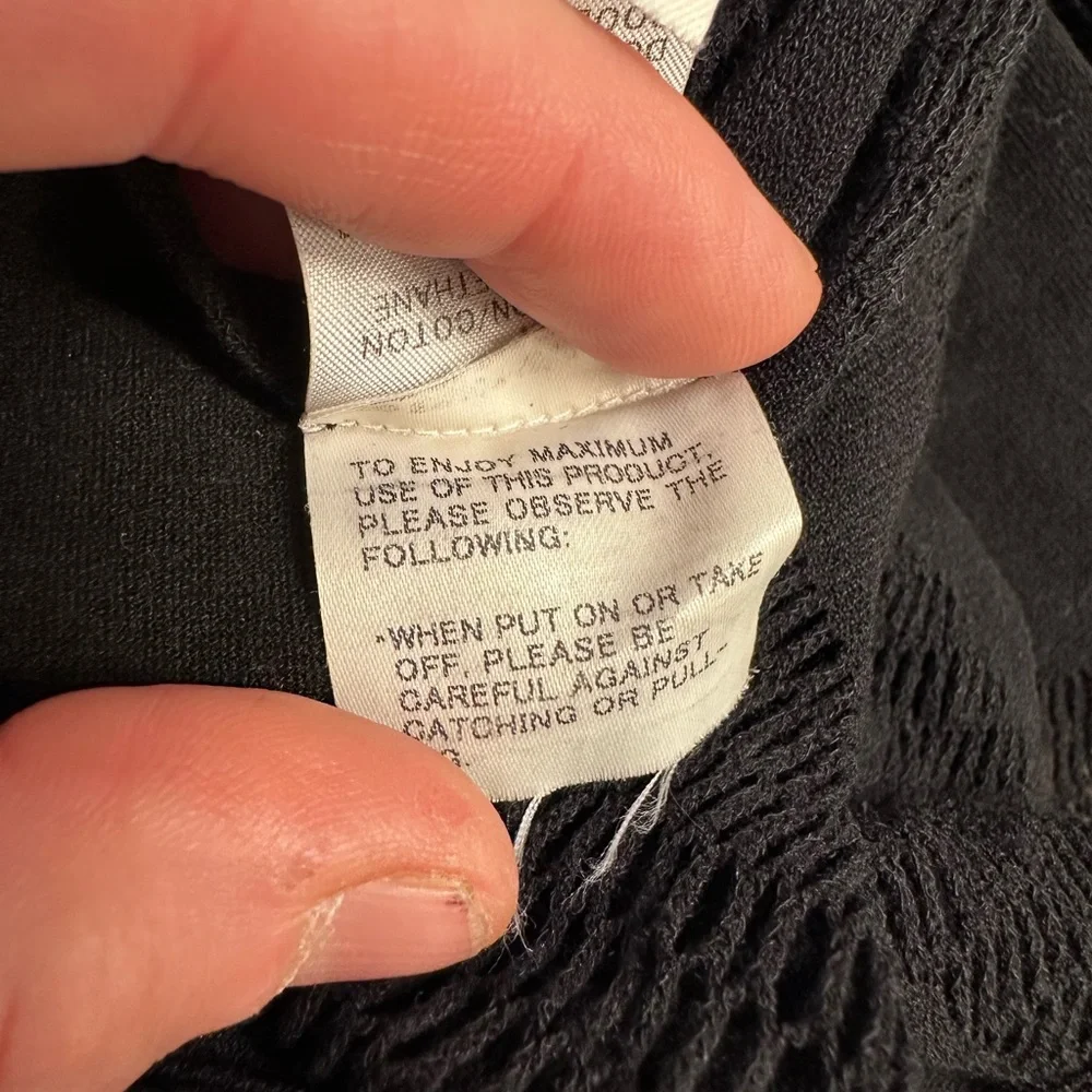 Issey Miyake FÊTE A-POC Inside Cutout Fringe Scarf Rare Avant Garde Mesh Wrap - Picture 6 of 16